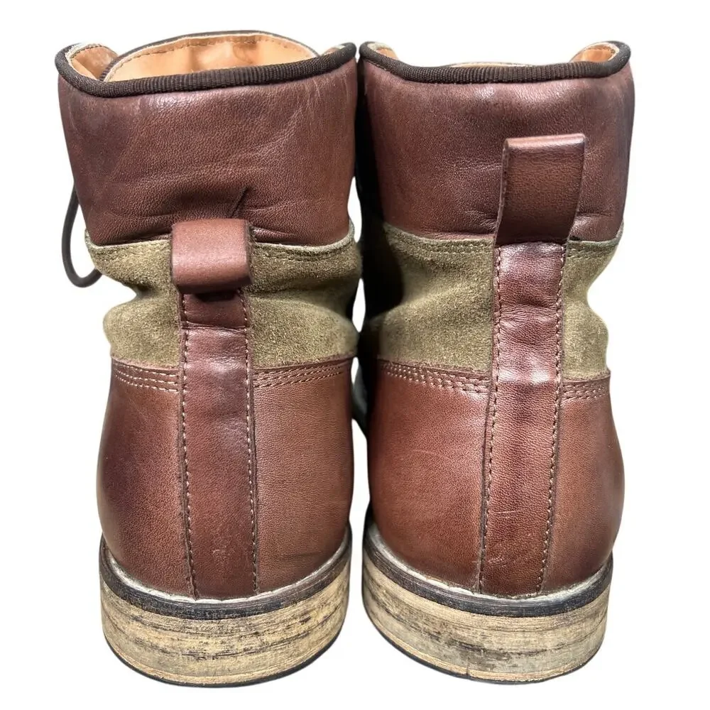 Vintage Armani Jeans Stivaletti Uomo Brown Field Chukka Boot Size 44 US 11